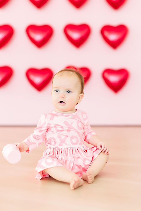 xoxo-twirl-bodysuit Mila &  Rose - Sophia's Style-XOXO Twirl Bodysuit-0-3M--1